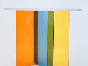 Acrylic table with Resin tabletop