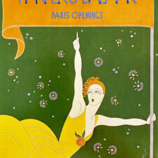 Erté Harper’s Bazaar Cover — Authentic Limited Edition Vintage ERTÉ Lithograph (1980)