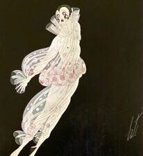 Erté Pierrot — Authentic Limited Edition Vintage ERTÉ Lithograph (1980)