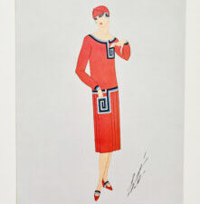 Erté Design for Davidow, New York — ERTÉ Lithograph (1972)