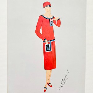 Erté Design for Davidow, New York — ERTÉ Lithograph (1972)