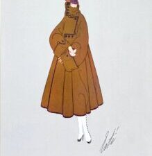 Erté Sports Cloak —  ERTÉ Lithograph (1972)