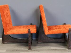 Paul Evans, Forged Steel Lounge Chairs, USA