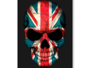 Union Jack Skull — Monumental Contemporary Lambda Print
