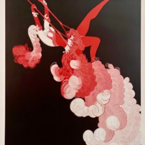 Erté Trapeze — Vintage ERTÉ Art Deco Print (1988)