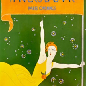Erté Harper’s Bazaar Cover — Authentic Limited Edition Vintage ERTÉ Lithograph (1980)