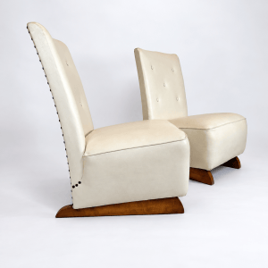 Willem Penaat Style Modernist Lounge Chairs, 1930s — Pair